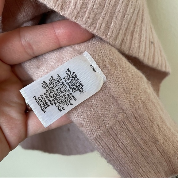 Caslon Small Wool Blend Sweater Mauve Pink - Picture 4 of 5